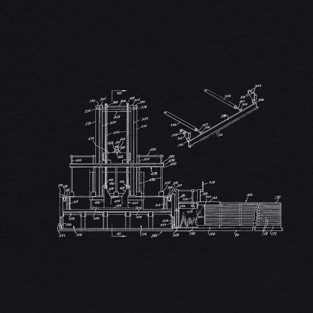 Turkey Loading Apparatus Vintage Patent Hand Drawing by TheYoungDesigns